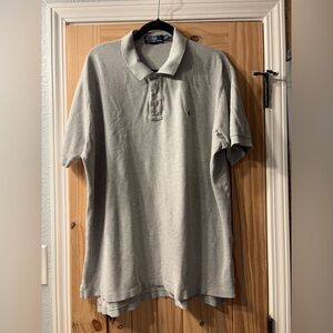 Polo Ralph Lauren Men’s Polo Shirt XXL Gray Flawed Small Hole
